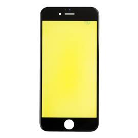 REPLACEMENT FOR IPHONE 6S FRONT GLASS WITH COLD PRESSED FRAME - BLACK