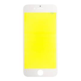REPLACEMENT FOR IPHONE 6S FRONT GLASS WITH COLD PRESSED FRAME - WHITE