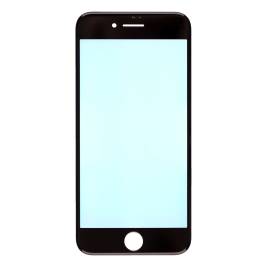 FRONT GLASS LENS WITH SUPPORTING FRAME FOR IPHONE 8(BLACK)
