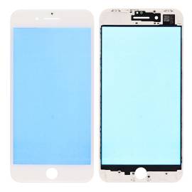 FRONT GLASS LENS WITH SUPPORTING FRAME FOR IPHONE 8 PLUS(WHITE)