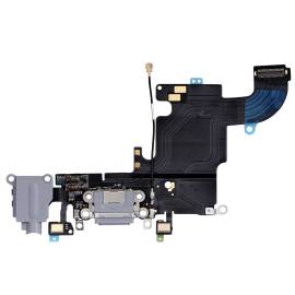 REPLACEMENT FOR IPHONE 6S HEADPHONE JACK WITH CHARGING CONNECTOR FLEX CABLE - DARK GREY