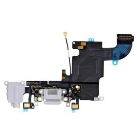 REPLACEMENT FOR IPHONE 6S HEADPHONE JACK WITH CHARGING CONNECTOR FLEX CABLE - LIGHT GREY
