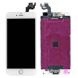 LCD SCREEN FULL ASSEMBLY WITH SILVER RING FOR IPHONE 6 PLUS(WHITE)