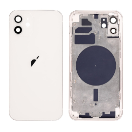REAR HOUSING WITH FRAME FOR IPHONE 12 (WHITE)