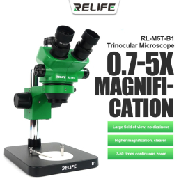 RELIFE RL-M5T-B1 7-50X TRINOCULAR MICROSCOPE