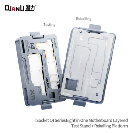 QIANLI ISOCKET 8 IN 1 MOTHERBOARD LAYERED TESTING REBALLING FIXTURE FOR IPHONE 14/14PLUS/14PRO/14PROMAX