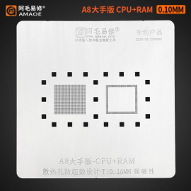 AMAOE CPU+RAM BIG HAND BOARD STENCIL THICKNESS 0.1MM FOR A8-A13