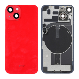 BACK COVER GLASS WITH FRAME FOR IPHONE 14 PLUS(RED)