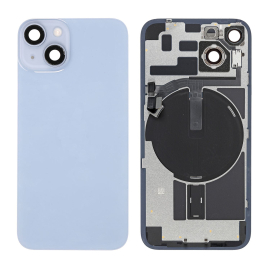 BACK COVER GLASS WITH FRAME FOR IPHONE 14 PLUS(BLUE)