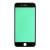 FRONT GLASS WITH COLD PRESSED FRAME FOR IPHONE 7 PLUS(BLACK)