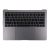 SPACE GRAY TOP CASE WITH US ENGLISH KEYBOARD FOR MACBOOK PRO 13" A1708 (LATE 2016-MID 2017)