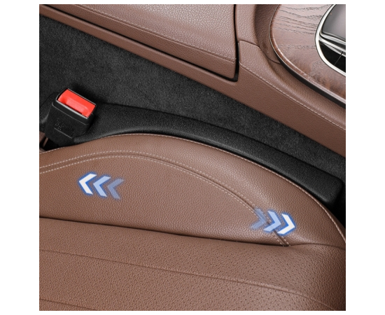 CAR SEAT GAP FILLER 2 PACK UNIVERSAL FIT PU LEATHER CAR SEAT GAP PLUG